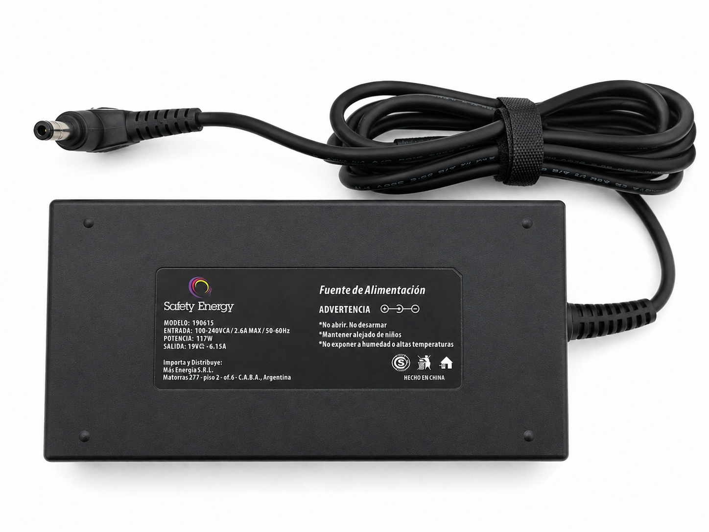 Cargador Para Notebook Asus Lenovo 19v 6.15a 117w Pin:5.5x2.5mm