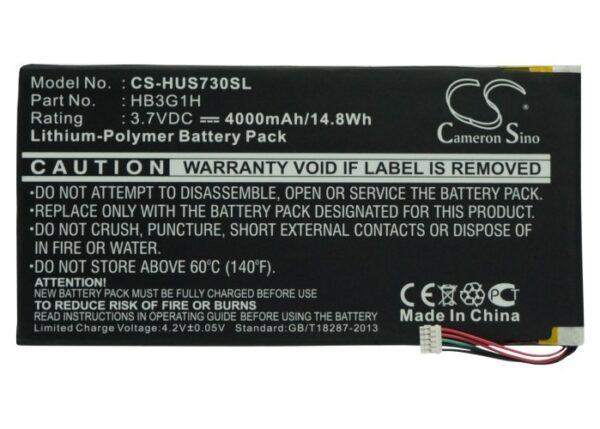 Bateria TABLET HUAWEI MediaPad 7 HB3G1H