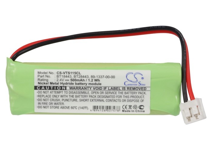 Batterie Ni-MH 2,4V 500mAh Pour Vtech - Compatible Références 89-1337-00-00, BT18443, LS-6115, LS-6215, Etc.