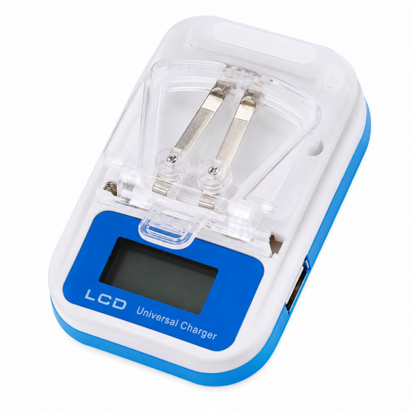 Cargador Universal De Baterías LCD Con Puerto USB