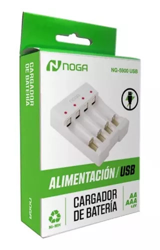Cargador PILAS AA / AAA NOGA NG-5900 USB