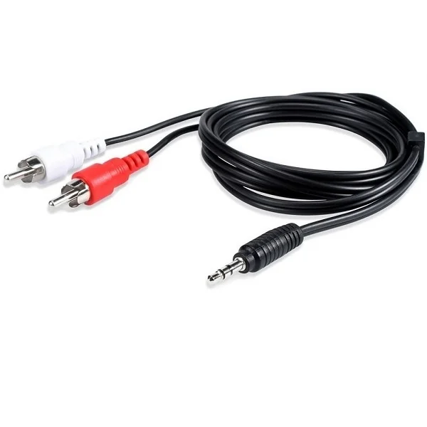 Cable 2 Rca a Plug 3.5mm 1.5 Metros