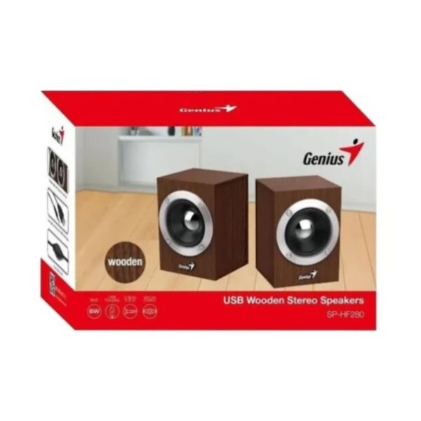 Parlante Genius SP-HF280 2.0 | Sonido Estéreo para PC y Laptop