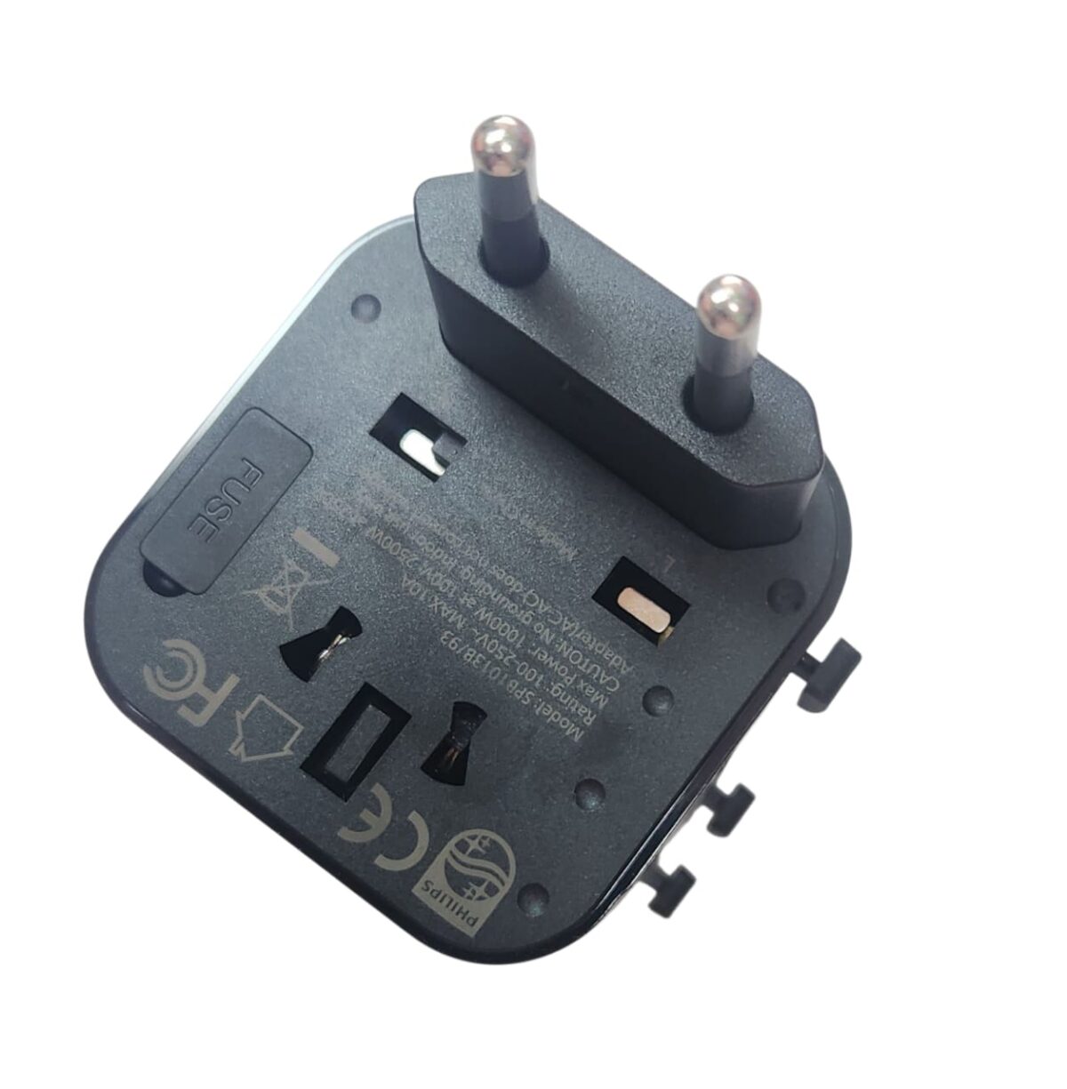 Adaptador de Enchufe de Viaje Philips Universal SPB10138/93 – Compatible UK/US/EU/AU - Image 5