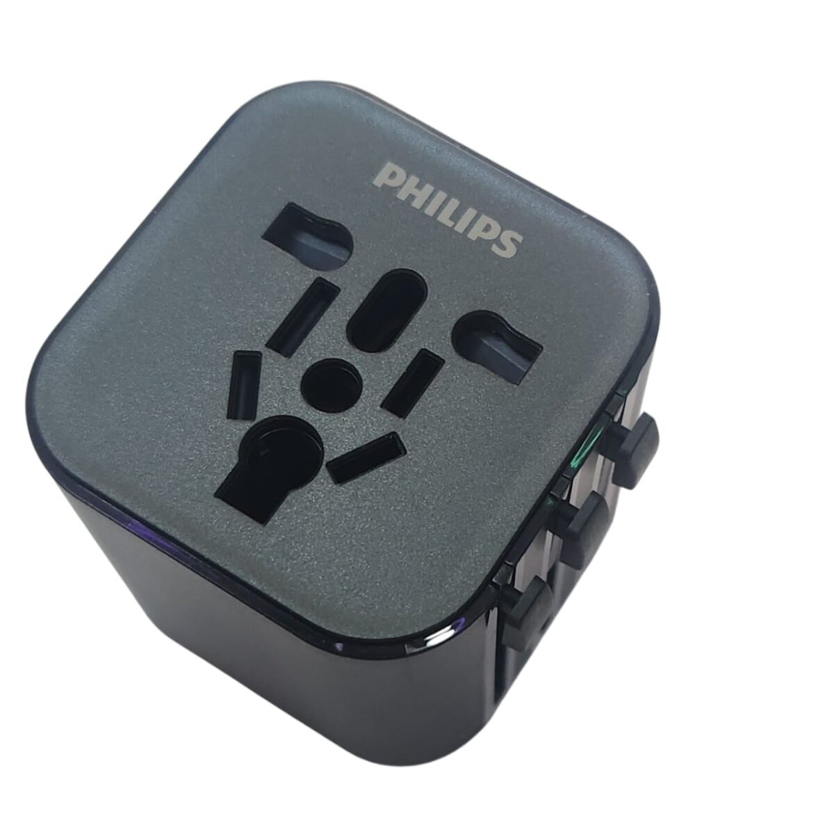 Adaptador de Enchufe de Viaje Philips Universal SPB10138/93 – Compatible UK/US/EU/AU