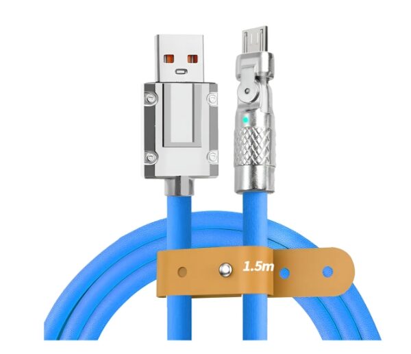 Cable Usb Tipo C Carga Rápida Silicona Flexible 120w 6a 180