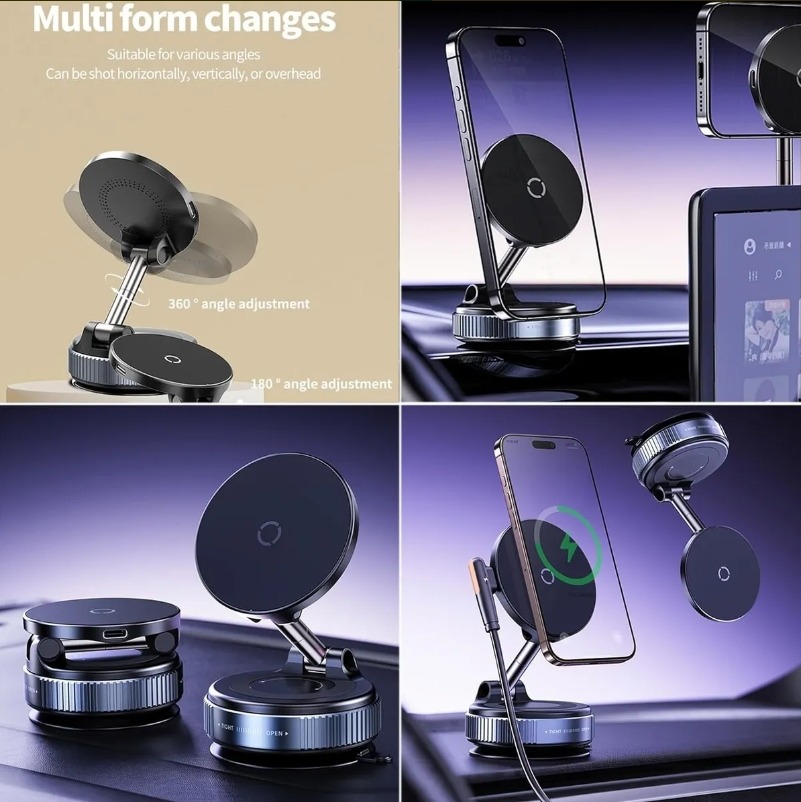 Soporte De Celular Magnético Con Sopapa Para Auto C-02 - Image 10