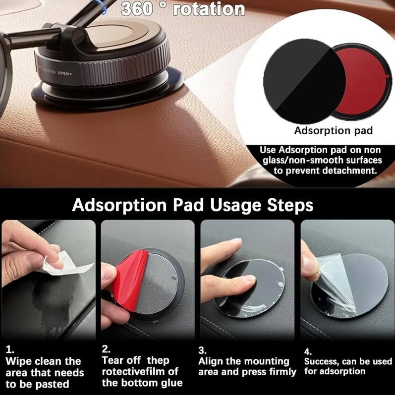 Soporte De Celular Magnético Con Sopapa Para Auto C-02 - Image 9
