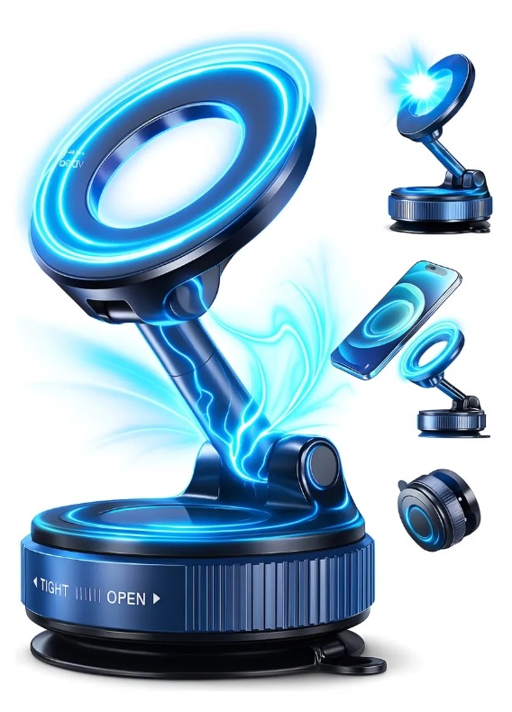 Soporte De Celular Magnético Con Sopapa Para Auto C-02 - Image 4