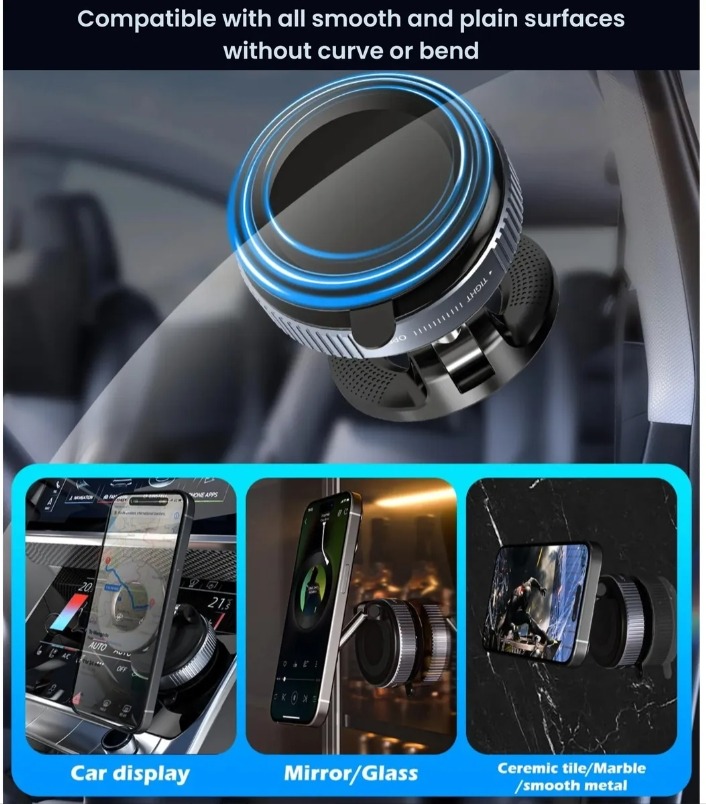 Soporte De Celular Magnético Con Sopapa Para Auto C-02 - Image 3