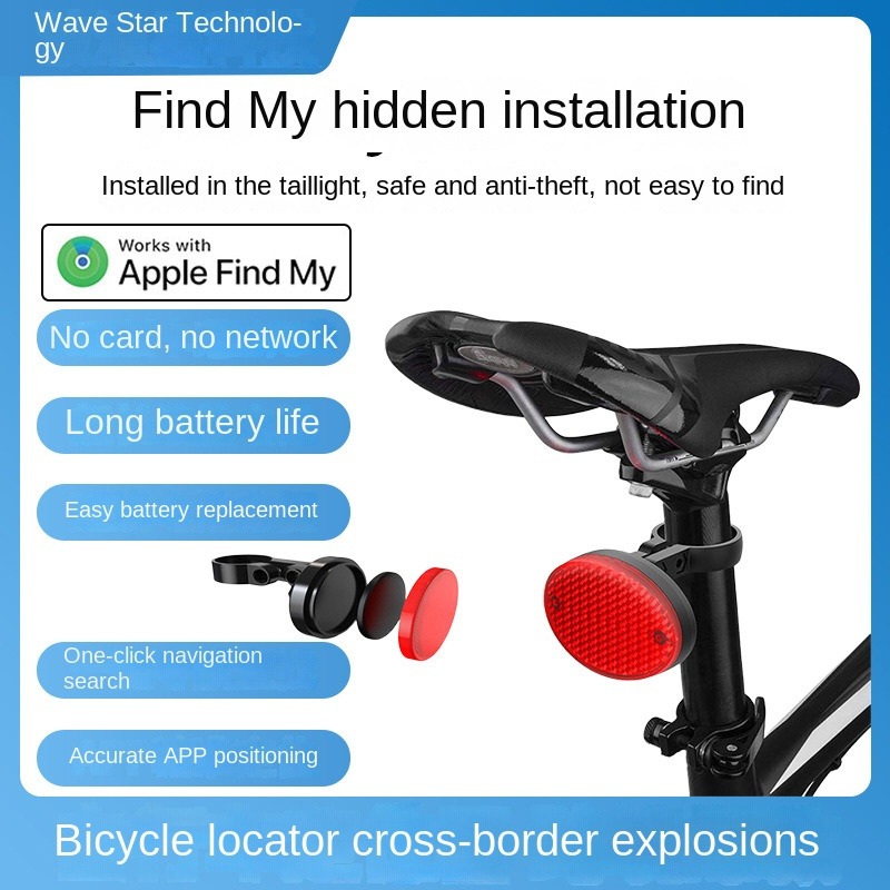 Loshall Tag iOS para Bicicleta Luz Trasera Antirrobo - Image 10