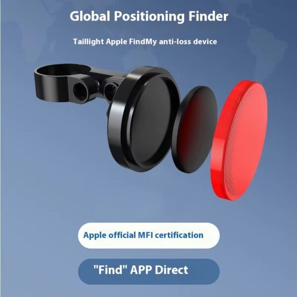 Loshall Tag iOS para Bicicleta | Luz Trasera Antirrobo