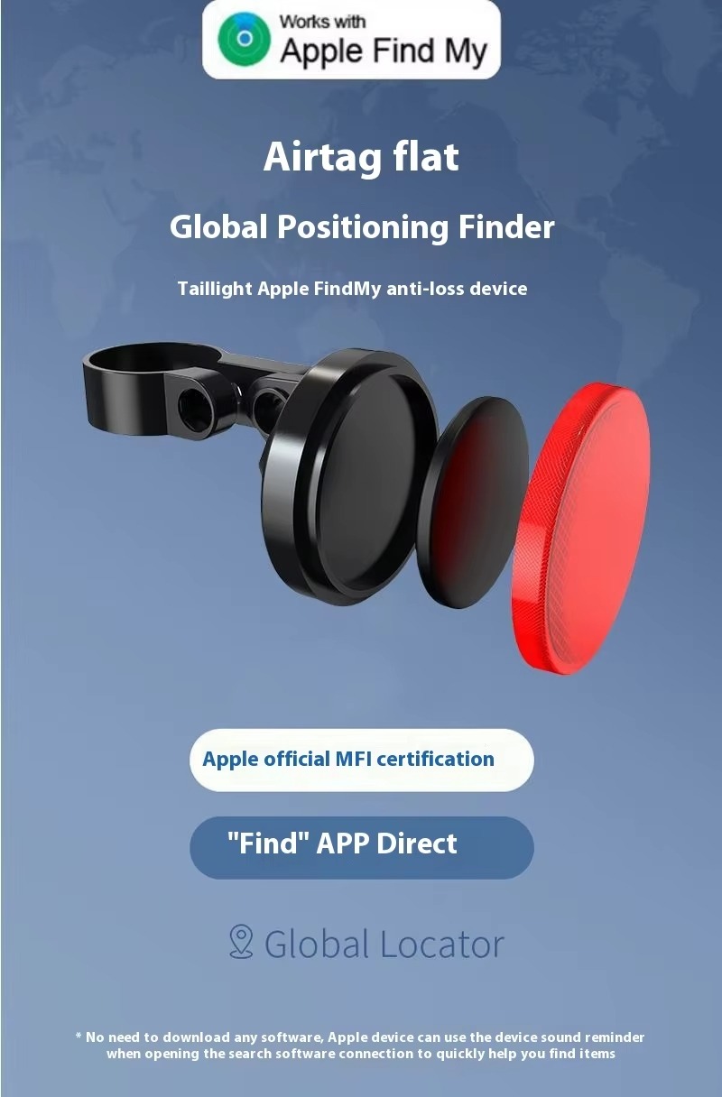 Loshall Tag iOS para Bicicleta | Luz Trasera Antirrobo