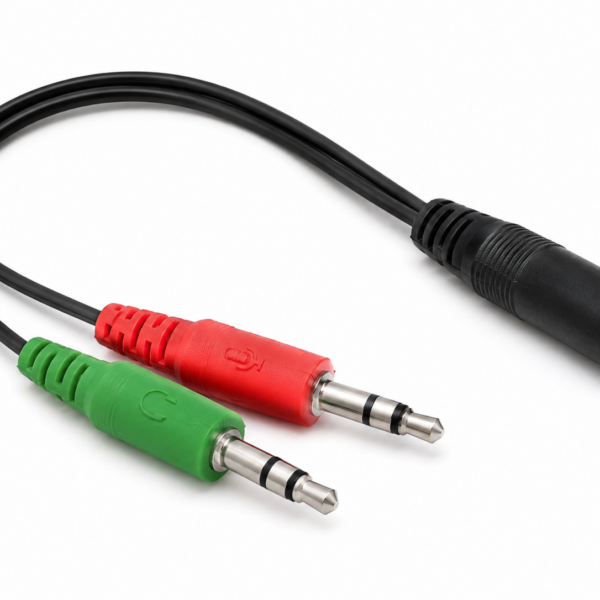 Adaptador Jack 3.5mm 1 Hembra a 2 Machos Audio y Micrófono