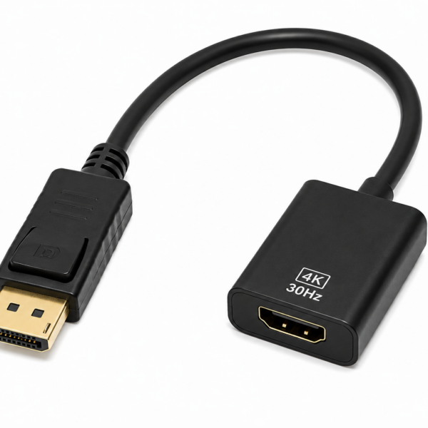 Adaptador DisplayPort Macho a HDMI Hembra 4K 30Hz No Bidireccional