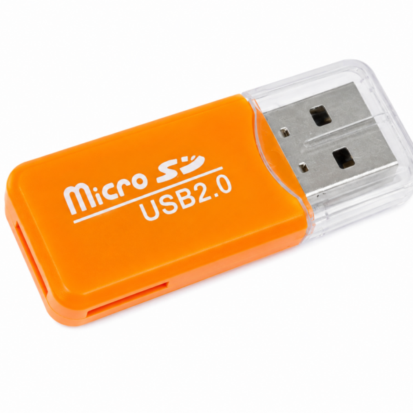 Lector De Tarjetas Micro SD TF USB 2.0 Compacto Plug And Play